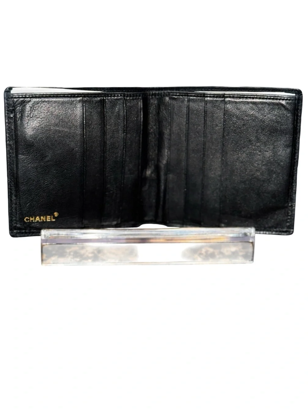 Chanel Two-folded wallet Vicolore Leather Authentic USED